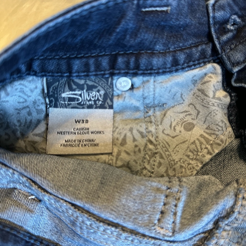 Silver jeans MARTI Y2K low rise denim stretch Shorts size 30 - Picture 7 of 8